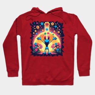 Embrace of Spring: A Whimsical Awakening Hoodie